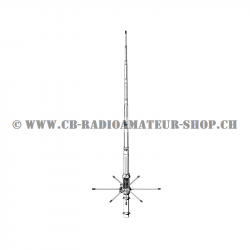 Antenne Sirio GP 827 avec 8 radians plan de sol