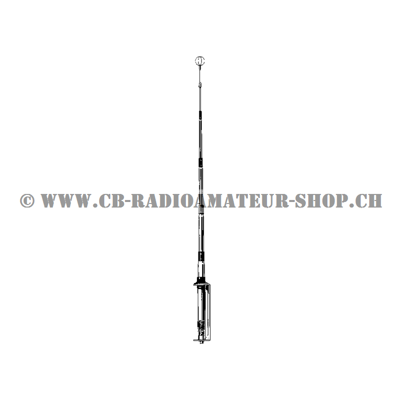 Antenne CB 27 Mhz GP demi-onde pour station de base